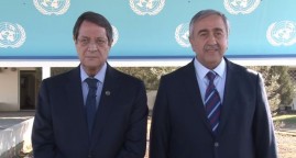 Two leaders of Cyprus publish a joint message of peace