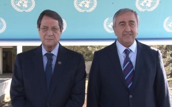 Two leaders of Cyprus publish a joint message of peace