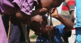 When life hangs by a glass of drinking water