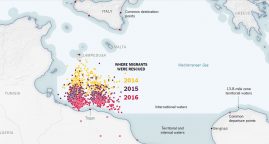 Au large de la Libye, la carte qui pointe l’effet des sauvetages en mer