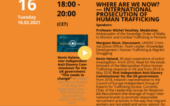 Webinaire – International Prosecution Of Human Trafficking – Where Are We Now?